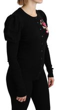 Load image into Gallery viewer, Dolce &amp; Gabbana Elegant Floral Embroidered Wool Cardigan
