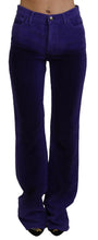 Load image into Gallery viewer, Just Cavalli Elegant Purple Corduroy Straight Fit Pants
