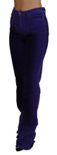 Load image into Gallery viewer, Just Cavalli Elegant Purple Corduroy Straight Fit Pants
