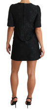 Load image into Gallery viewer, Dolce &amp; Gabbana Elegant Black Button Embellished Mini Dress
