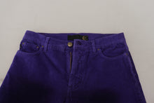 Load image into Gallery viewer, Just Cavalli Elegant Purple Corduroy Straight Fit Pants
