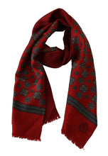 Load image into Gallery viewer, Dolce &amp; Gabbana Elegant Red Silk Scarf
