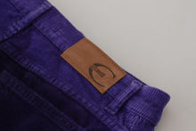 Load image into Gallery viewer, Just Cavalli Elegant Purple Corduroy Straight Fit Pants
