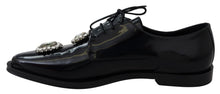 Load image into Gallery viewer, Dolce &amp; Gabbana Crystal Embellished Derby Dress Shoes
