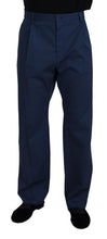 Load image into Gallery viewer, Dolce &amp; Gabbana Blue Cotton Straight Fit Pants
