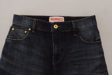 Load image into Gallery viewer, Fiorucci Chic Mid Waist Dark Blue Denim Skirt
