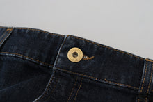 Load image into Gallery viewer, Fiorucci Chic Mid Waist Dark Blue Denim Skirt
