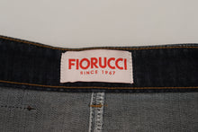 Load image into Gallery viewer, Fiorucci Chic Mid Waist Dark Blue Denim Skirt
