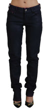 Load image into Gallery viewer, Just Cavalli Sleek Black Low Waist Denim Pants
