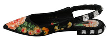 Load image into Gallery viewer, Dolce &amp; Gabbana Elegant Crystal-Embellished Floral Flats
