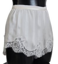 Load image into Gallery viewer, Dolce &amp; Gabbana Elegant White Lace Lingerie Shorts
