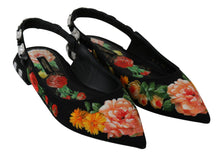 Load image into Gallery viewer, Dolce &amp; Gabbana Elegant Crystal-Embellished Floral Flats
