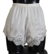 Load image into Gallery viewer, Dolce &amp; Gabbana Elegant White Lace Lingerie Shorts
