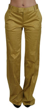 Load image into Gallery viewer, Just Cavalli Elegant Gold Straight Fit Pants
