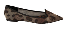 Load image into Gallery viewer, Dolce &amp; Gabbana Elegant Leopard Print Flat Loafers
