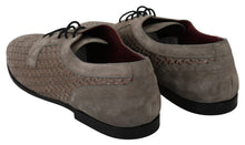 Load image into Gallery viewer, Dolce &amp; Gabbana Elegant Brown Leather Derby Shoes
