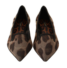 Load image into Gallery viewer, Dolce &amp; Gabbana Elegant Leopard Print Flat Loafers
