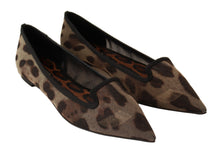 Load image into Gallery viewer, Dolce &amp; Gabbana Elegant Leopard Print Flat Loafers
