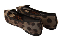 Load image into Gallery viewer, Dolce &amp; Gabbana Elegant Leopard Print Flat Loafers
