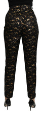 Load image into Gallery viewer, Dolce &amp; Gabbana Elegant High Waist Tapered Brocade Pants
