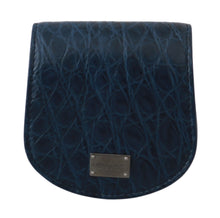 Load image into Gallery viewer, Dolce &amp; Gabbana Elegant Blue Caimano Leather Condom Case Wallet
