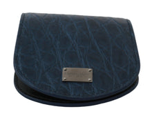 Load image into Gallery viewer, Dolce &amp; Gabbana Elegant Blue Caimano Leather Condom Case Wallet
