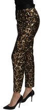 Load image into Gallery viewer, Dolce &amp; Gabbana Elegant High Waist Skinny Sequined Pants
