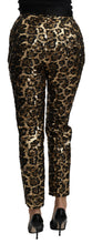 Load image into Gallery viewer, Dolce &amp; Gabbana Elegant High Waist Skinny Sequined Pants
