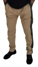 Load image into Gallery viewer, Dolce &amp; Gabbana Brown Black Cotton Chino Men Pants
