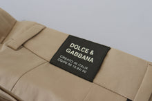 Load image into Gallery viewer, Dolce &amp; Gabbana Brown Black Cotton Chino Men Pants
