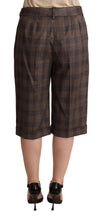 Load image into Gallery viewer, Dolce &amp; Gabbana Checkered Wool Bermuda Shorts in Brown
