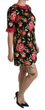 Load image into Gallery viewer, Dolce &amp; Gabbana Elegant Floral Lace A-Line Mini Dress
