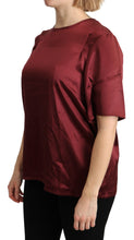 Load image into Gallery viewer, Dolce &amp; Gabbana Elegant Silk Bordeaux Blouse
