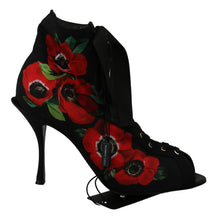 Load image into Gallery viewer, Dolce &amp; Gabbana Elegant Floral Heel Booties
