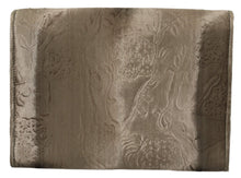 Load image into Gallery viewer, Dolce &amp; Gabbana Beige Velvet Croco-Print Leather Briefcase Clutch
