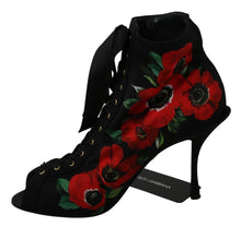 Load image into Gallery viewer, Dolce &amp; Gabbana Elegant Floral Heel Booties
