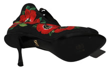 Load image into Gallery viewer, Dolce &amp; Gabbana Elegant Floral Heel Booties
