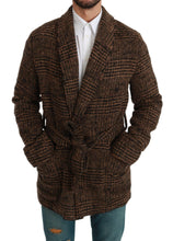 Load image into Gallery viewer, Dolce &amp; Gabbana Elegant Brown Alpaca Blend Belted Cape Jacket
