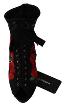 Load image into Gallery viewer, Dolce &amp; Gabbana Elegant Floral Heel Booties
