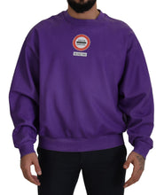 Load image into Gallery viewer, Dolce &amp; Gabbana Elegant Purple Cotton Crewneck Sweater
