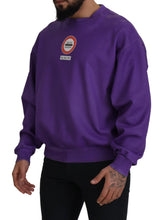 Load image into Gallery viewer, Dolce &amp; Gabbana Elegant Purple Cotton Crewneck Sweater
