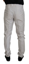 Load image into Gallery viewer, Dolce &amp; Gabbana Off White Silk Mid Waist Chino Pants
