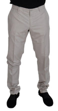 Load image into Gallery viewer, Dolce &amp; Gabbana Off White Silk Mid Waist Chino Pants
