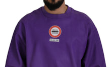 Load image into Gallery viewer, Dolce &amp; Gabbana Elegant Purple Cotton Crewneck Sweater
