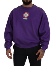 Load image into Gallery viewer, Dolce &amp; Gabbana Elegant Purple Cotton Crewneck Sweater
