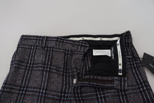 Load image into Gallery viewer, Dolce &amp; Gabbana Gray Checkered Mid Waist Men Pants
