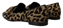 Load image into Gallery viewer, Dolce &amp; Gabbana Elegant Leopard Crystal Gem Loafers
