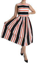 Load image into Gallery viewer, Dolce &amp; Gabbana A-Line Pleated Midi Fashion Dress
