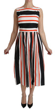 Load image into Gallery viewer, Dolce &amp; Gabbana A-Line Pleated Midi Fashion Dress
