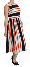 Load image into Gallery viewer, Dolce &amp; Gabbana A-Line Pleated Midi Fashion Dress
